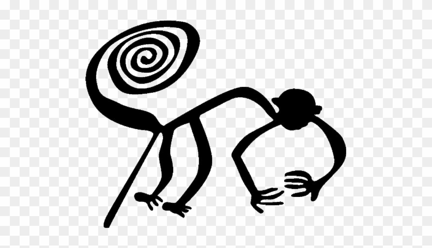 Monkey - Nazca Lines Monkey Clipart - Png Download