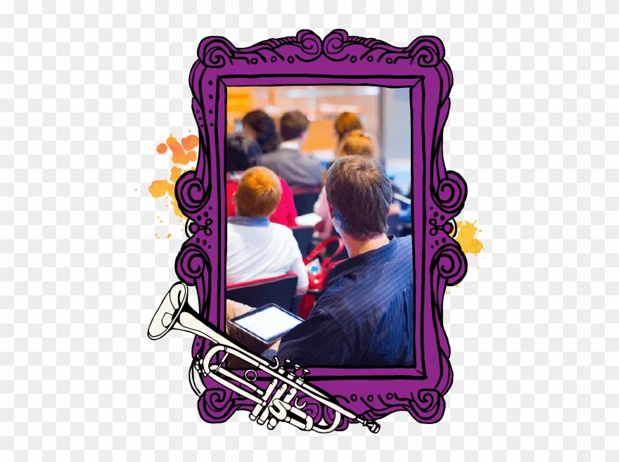 Purple-frame - Picture Frame Clipart