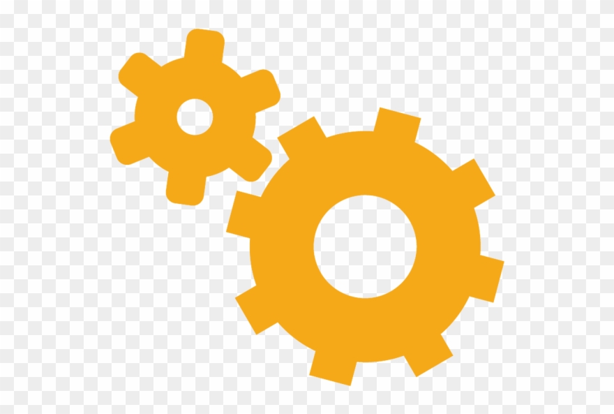 Icon Is Two Gears Working Together - Icon R&d Png Clipart