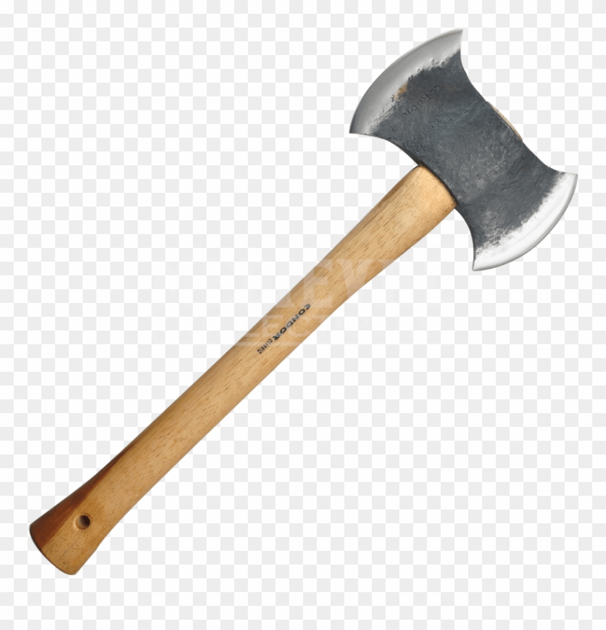 Drawn Axe Double Sided - Double Headed Axe Drawing Clipart