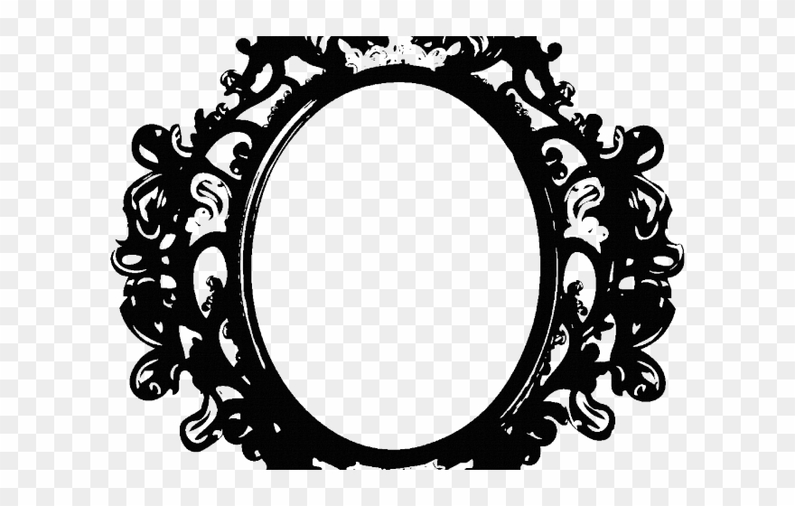 Mirror Clipart Ornate Mirror - Mirror Border Design Transparent - Png Download