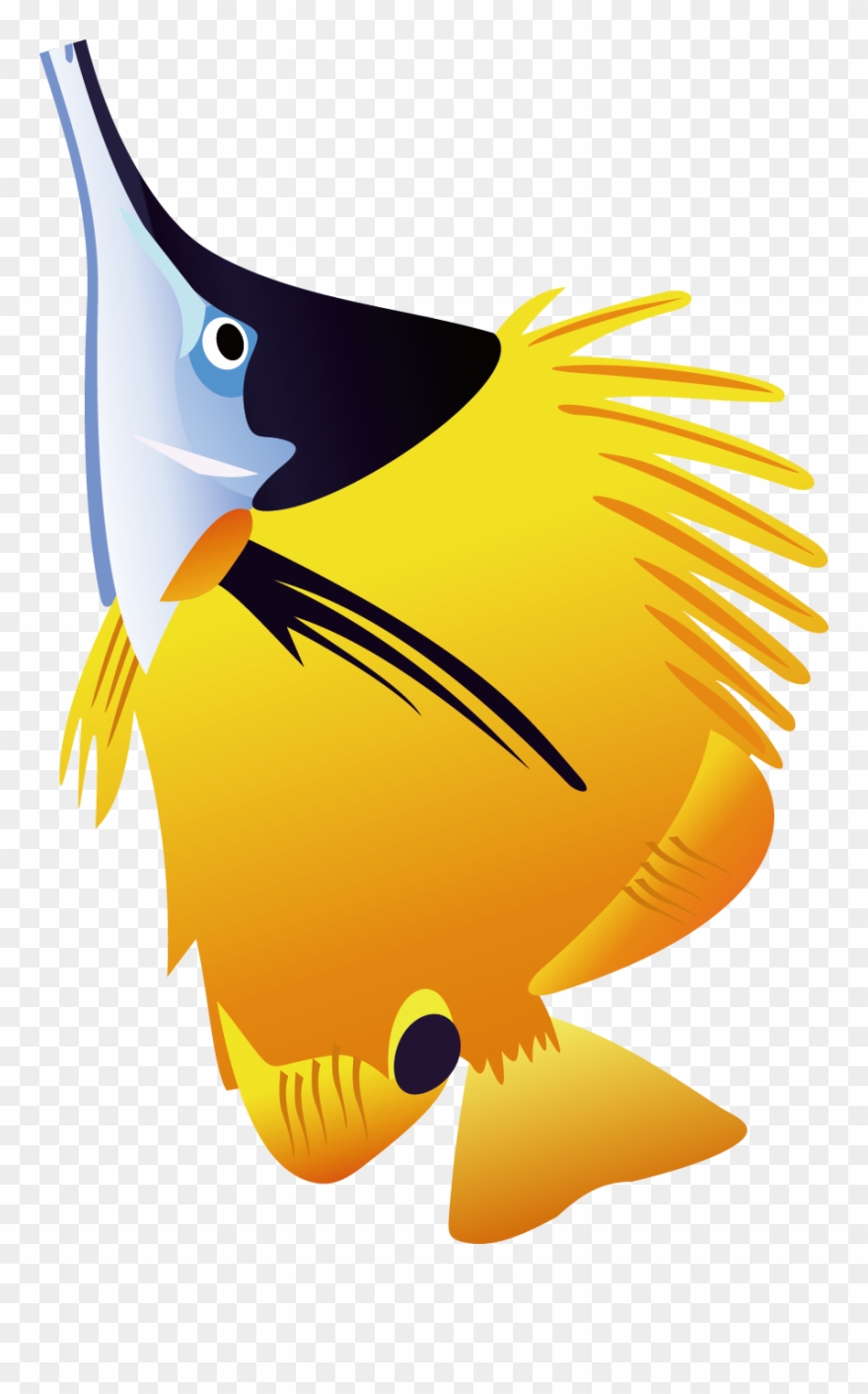 Fish Clip Art - Peixes Fundo Do Mar Png Transparent Png