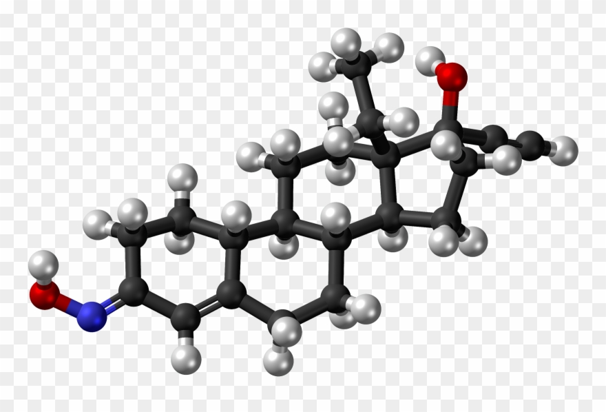 Norelgestromin Molecule Ball - 3d Model Of Estrone Clipart