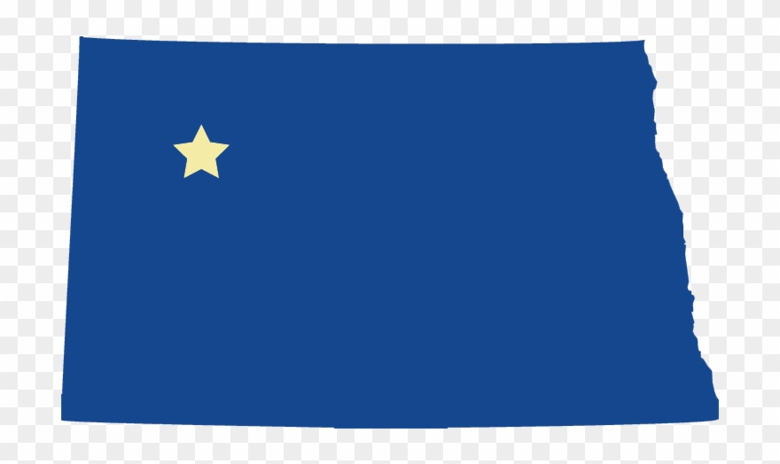 Ndmapwithstar - Flag Clipart