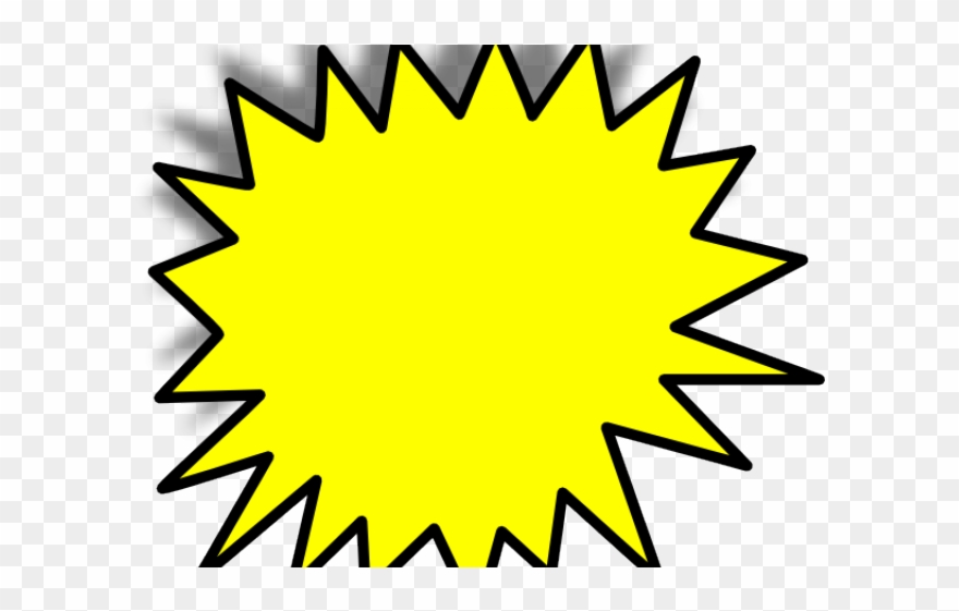 Starburst Clipart Bubble - Blank Pow - Png Download