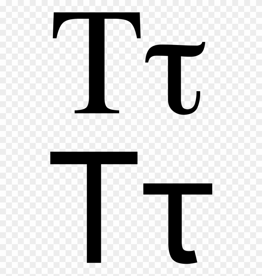 Greek Letter Tau Serif Sans - Tau Letter Clipart