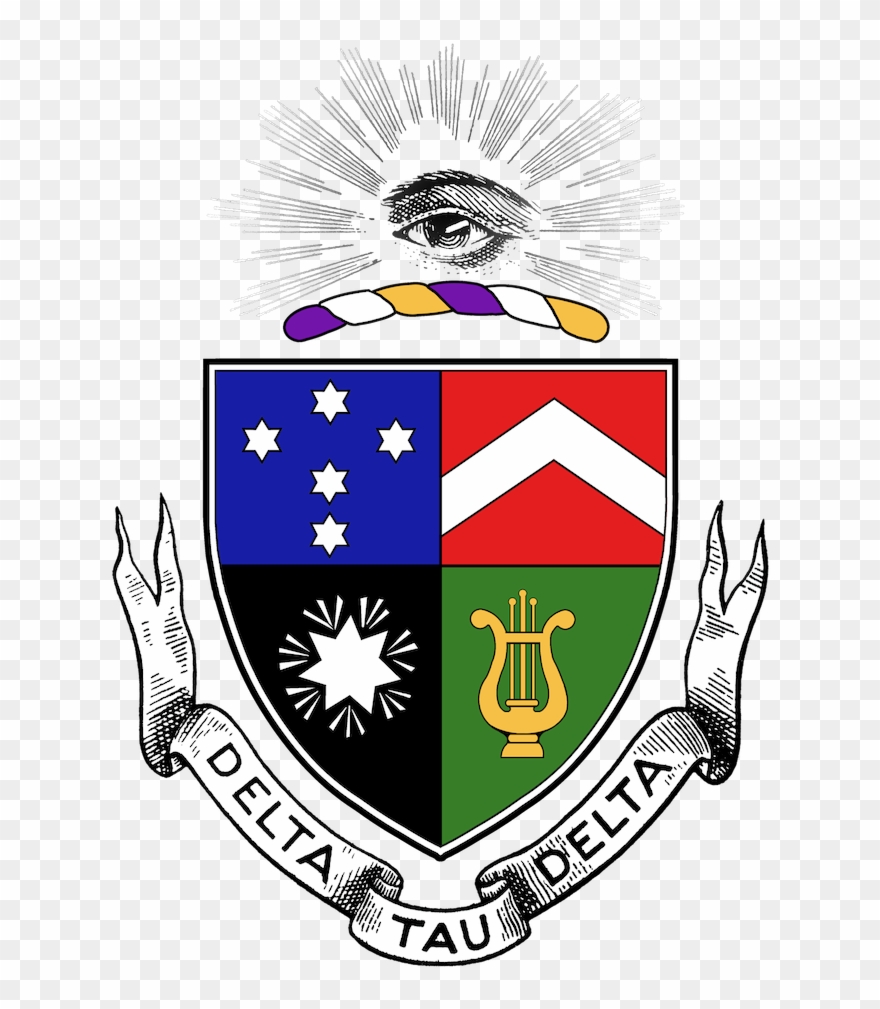 Insignia Epsilon Mu Chapter Delta Tau Delta Ball State - Delta Tau Delta Crest Clipart