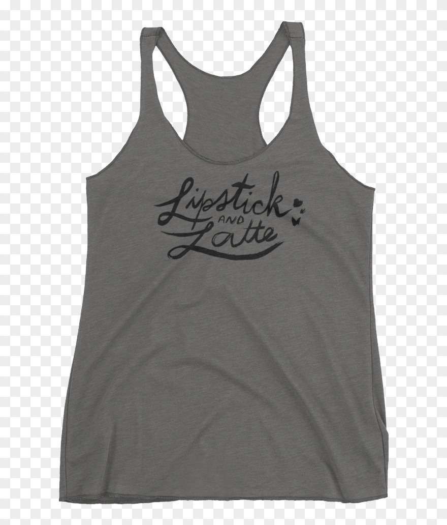 Lipstick Latte Racerback Tank Top - Active Tank Clipart