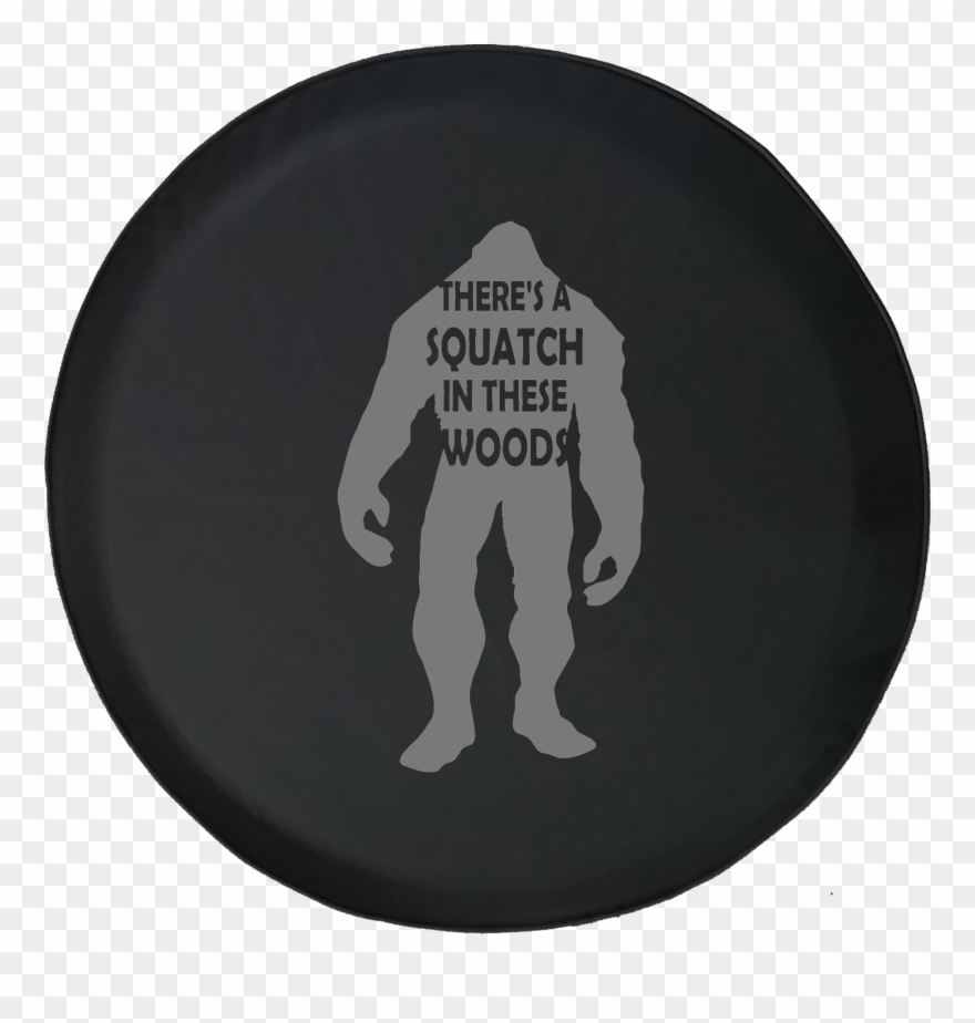 There's A Squatch In These Woods Bigfoot Yeti Offroad - Yeti Monster Decal Clipart