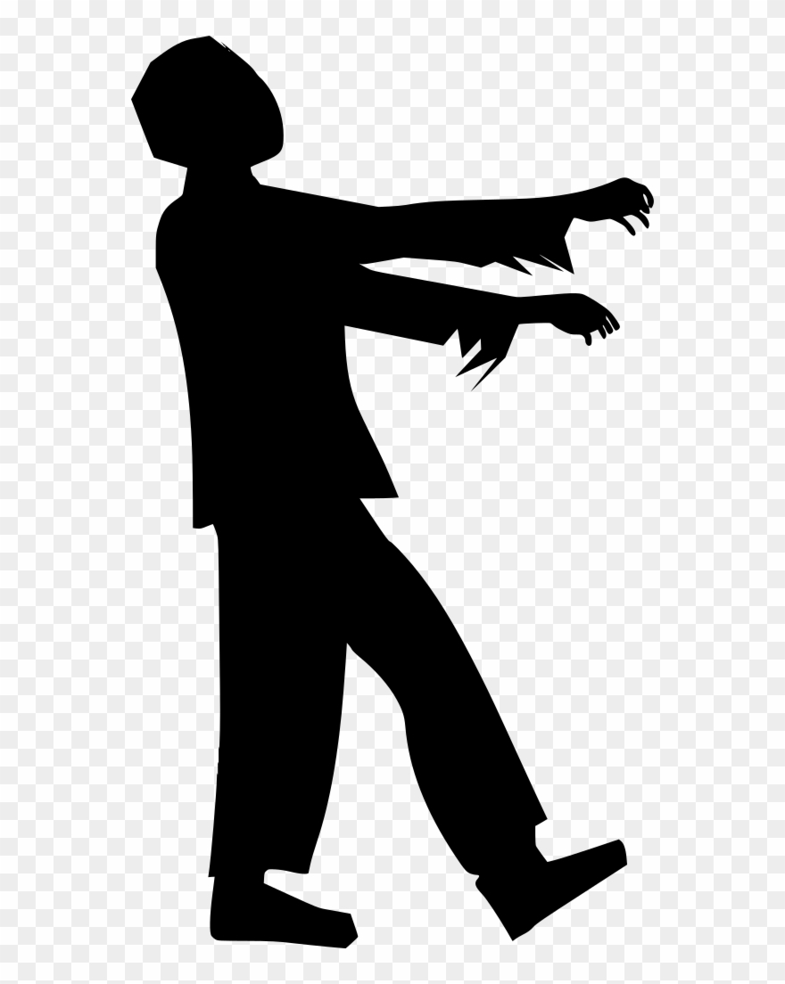 Download Png - Zombie Silhouette Clipart