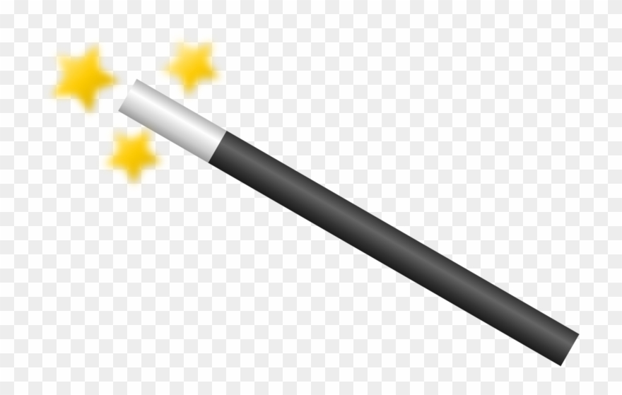 Wand Transparent Background - Magician Wand Png Clipart