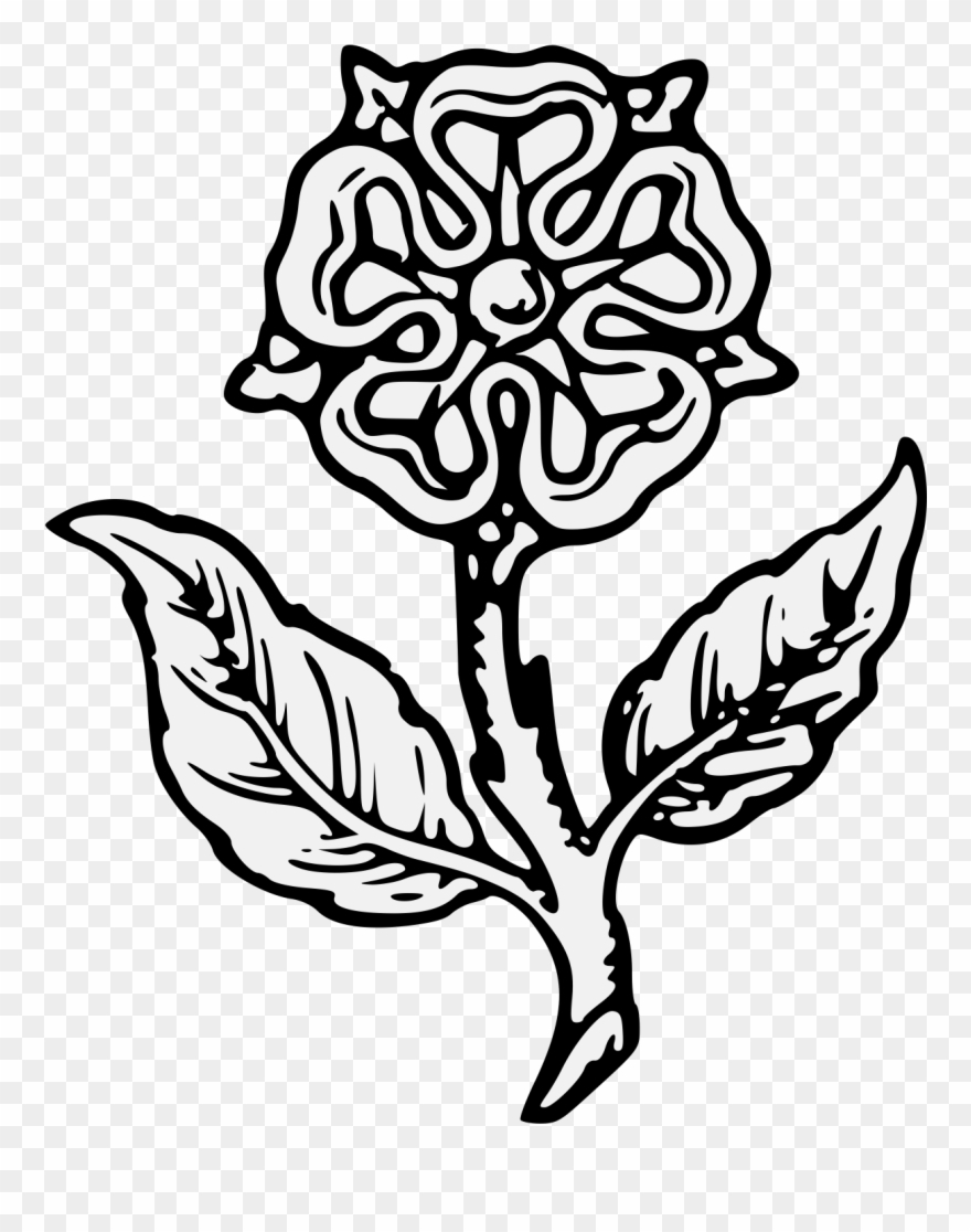 Details, Png - Heraldic Rose Clipart