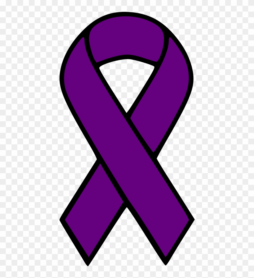 Epilepsy Ribbon - Blue Cancer Ribbon Png Clipart