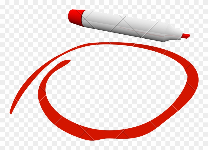 800 X 557 13 - Red Marker Circle Png Clipart