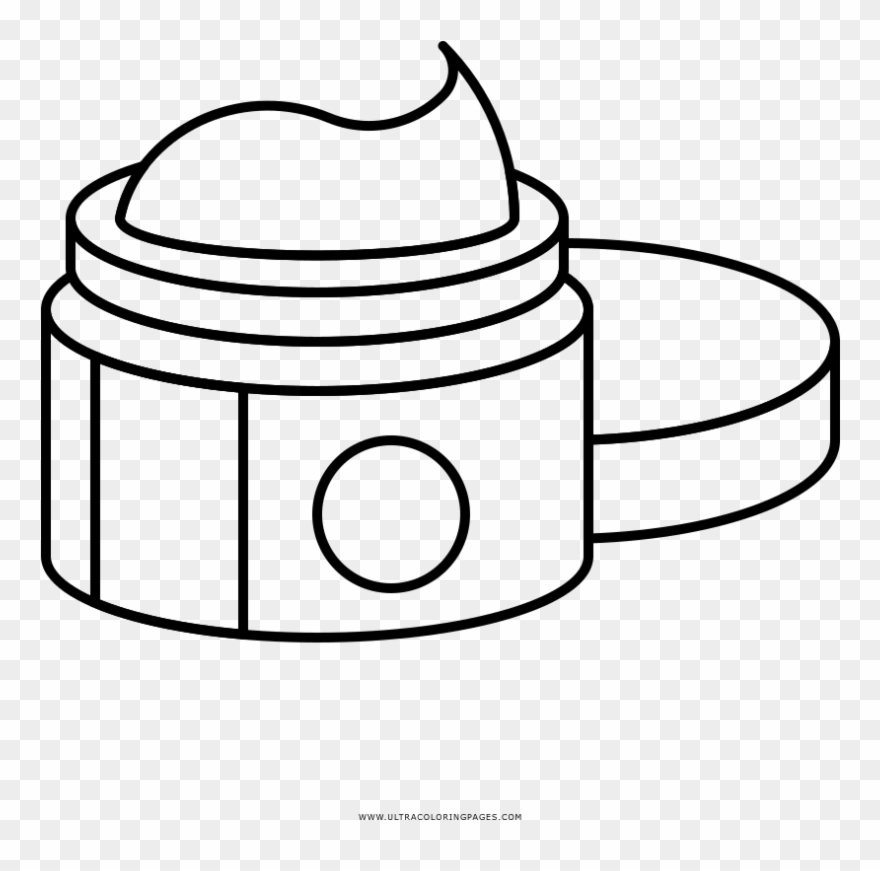 Cream Coloring Page - Line Art Clipart