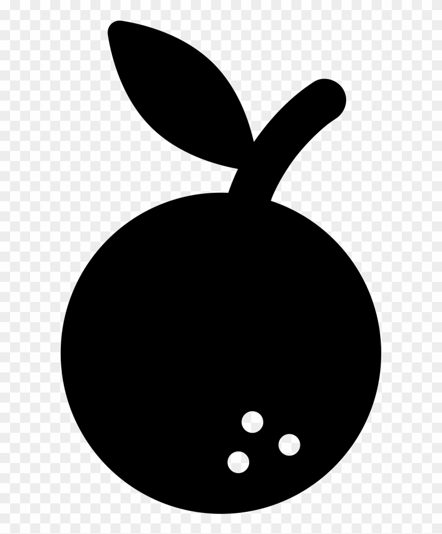 Png File Svg - Orange Fruit Silhouette Png Clipart