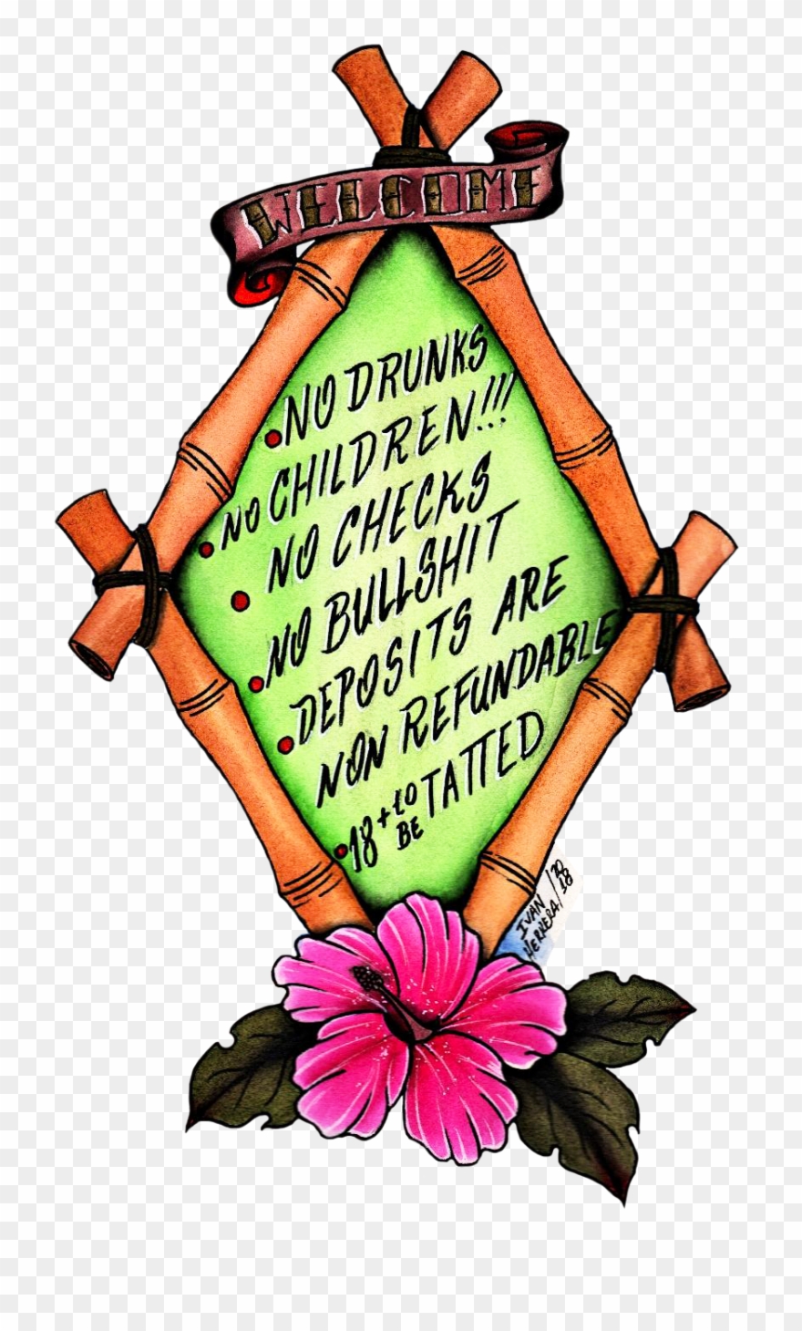 Ivan Herrera Custom Tattoo Design Berlin - Illustration Clipart