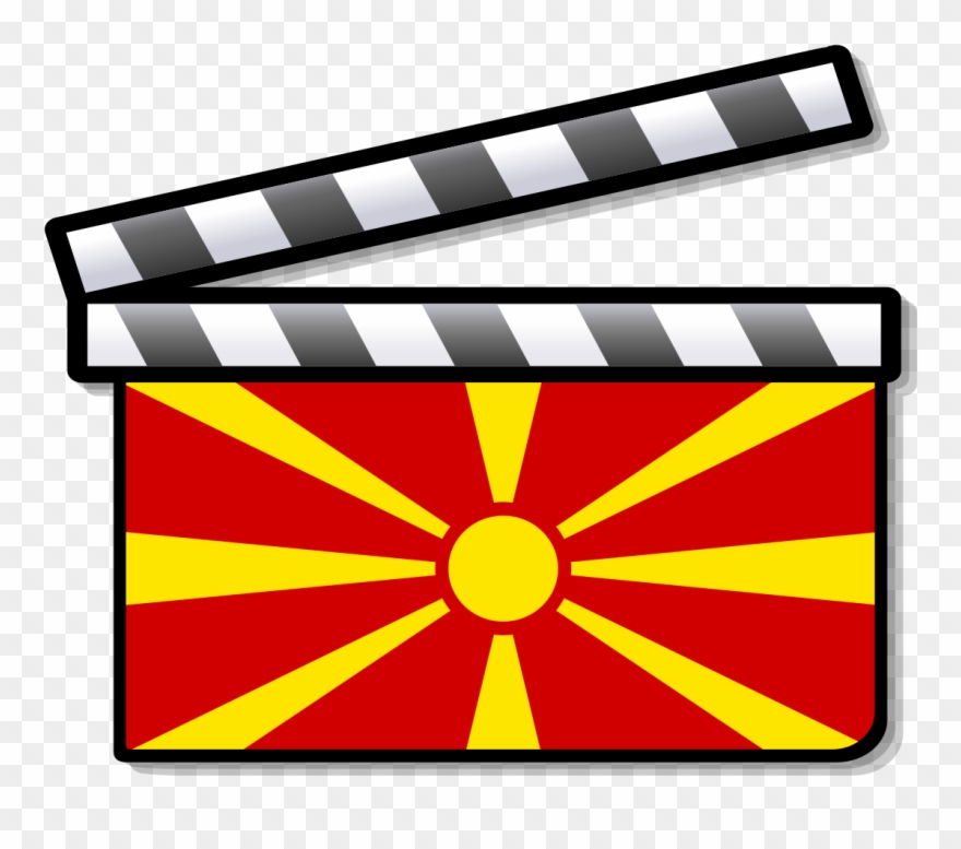 Macedonia Film Clapperboard - Cinema Of The Uk Clipart