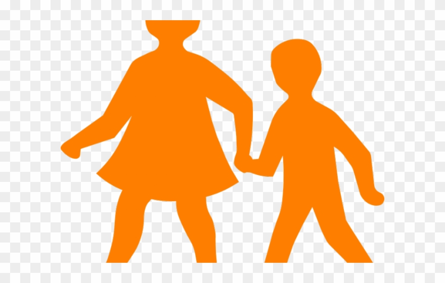 Shadow Clipart Friend - Children Crossing Symbol - Png Download