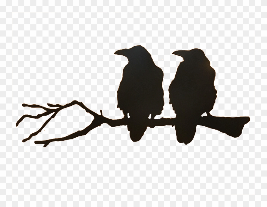 Png Freeuse Download Ravens Silhouette At Getdrawings - Crows On A Branch Silhouette Clipart