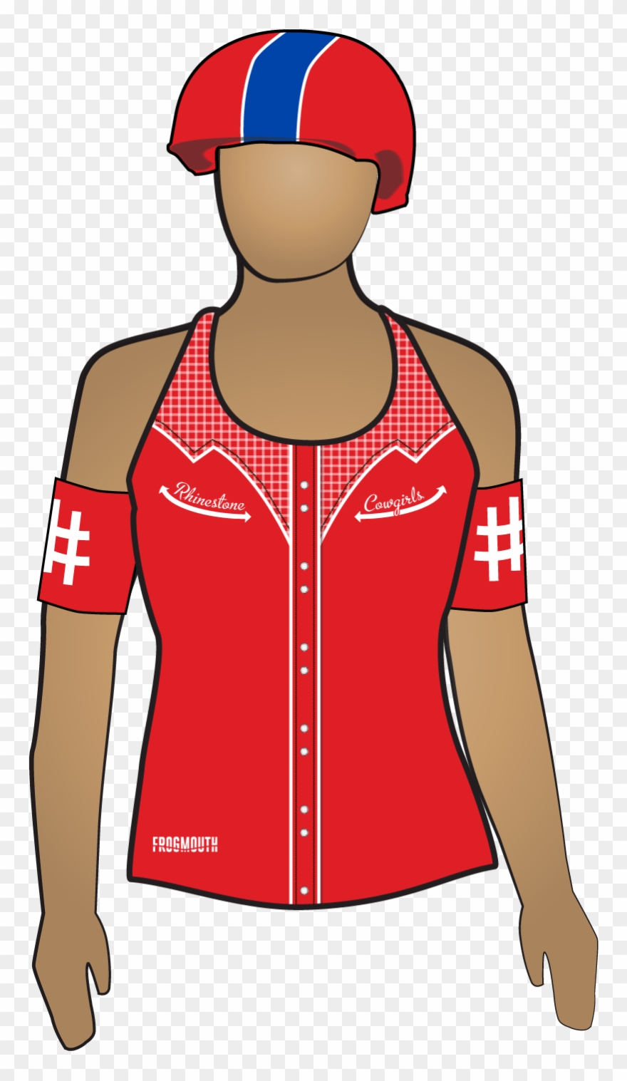 Txrd Rhinestone Cowgirls - Roller Derby Clipart