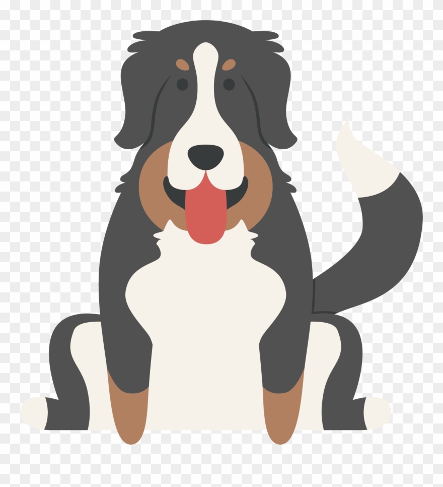 Bernese Mountain Dog Clipart Russian - Puppy - Png Download