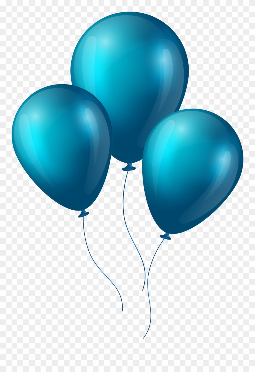 Blue Balloons Png Image - Balloons Png Clipart
