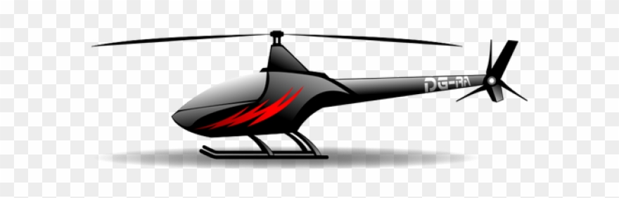 Chopper Clipart Helecopter - Helicopter - Png Download