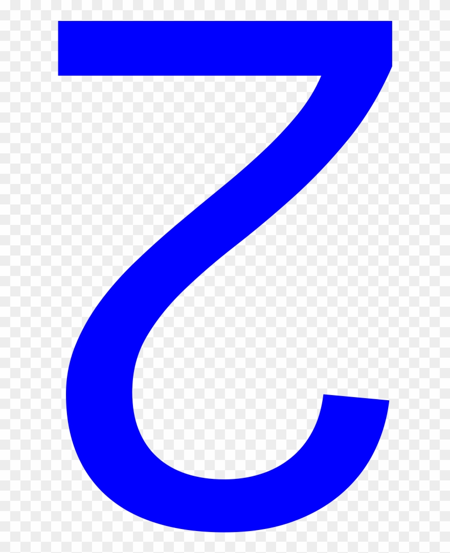 Dozenal Digit 10 Blue - Crescent Clipart