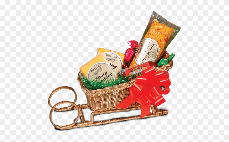 Gift Sleigh - Gift Basket Clipart