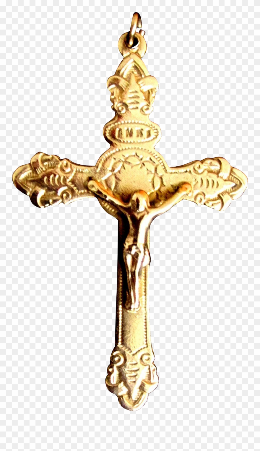 Ornate Cross Png - Solid Gold Cross Pendant Clipart