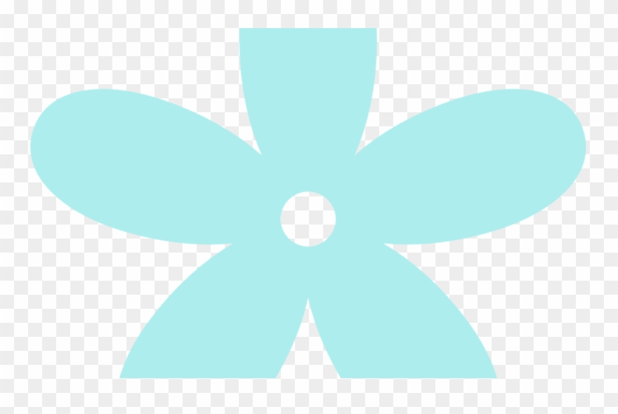 Turquoise Clipart Turquoise Flower Pencil And In Color - Png Download