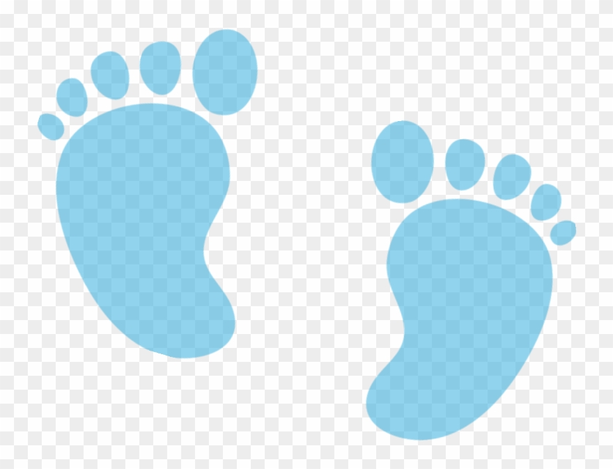 Babyfeet Baby Feet Footprint Print Pastel Blue Boy - Can T Wait To Meet Those Tiny Little Feet Clipart