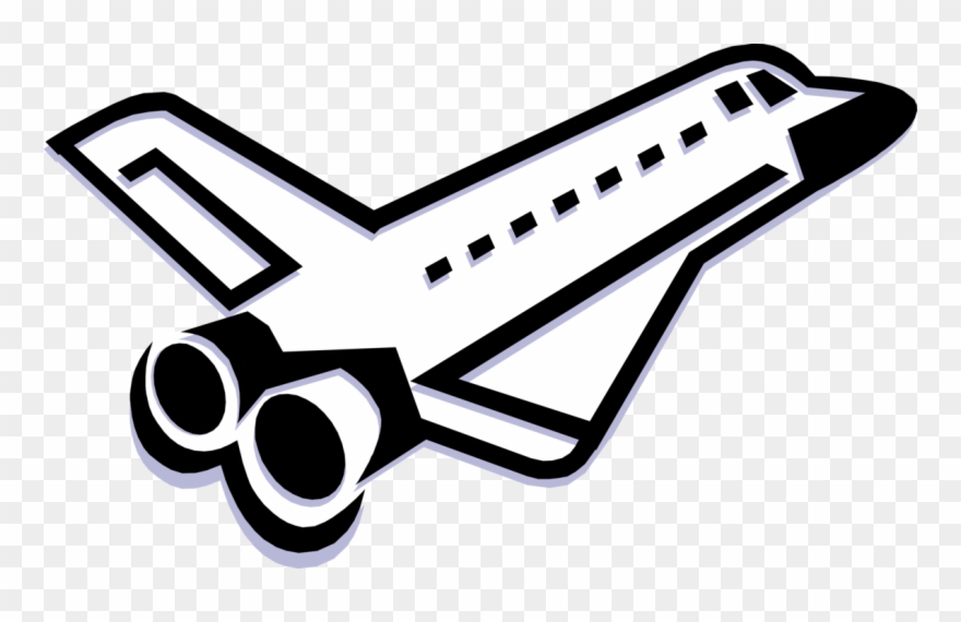 Vector Illustration Of United States Nasa Space Shuttle Clipart