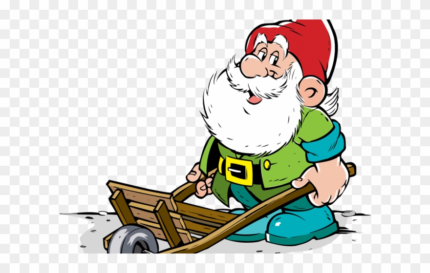 Dwarf Clipart Elf House - Гном Копает - Png Download