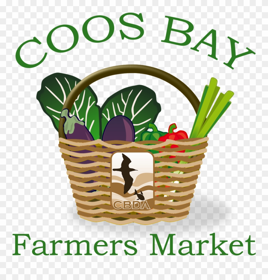 Coos Bay Farmers Market Celebrates National Farmers - Clip Art Food Basket - Png Download