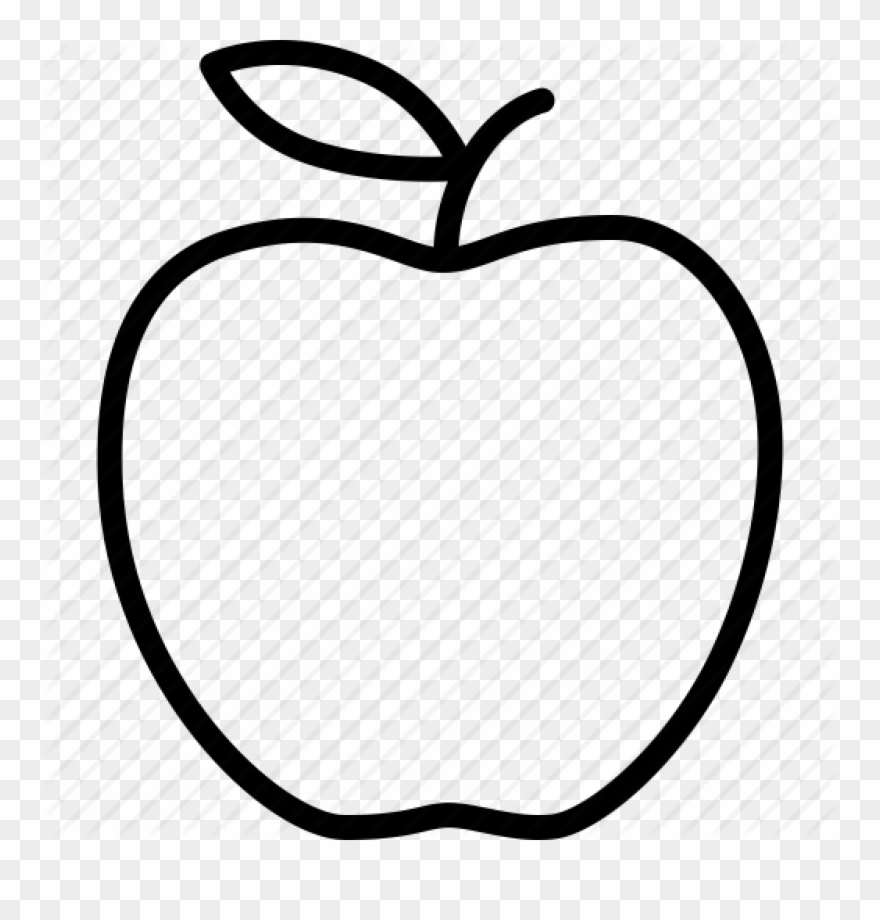 Apple Clip Art Outline Apple Outline Vector Huge Freebie - Apple Outline Transparent Background - Png Download