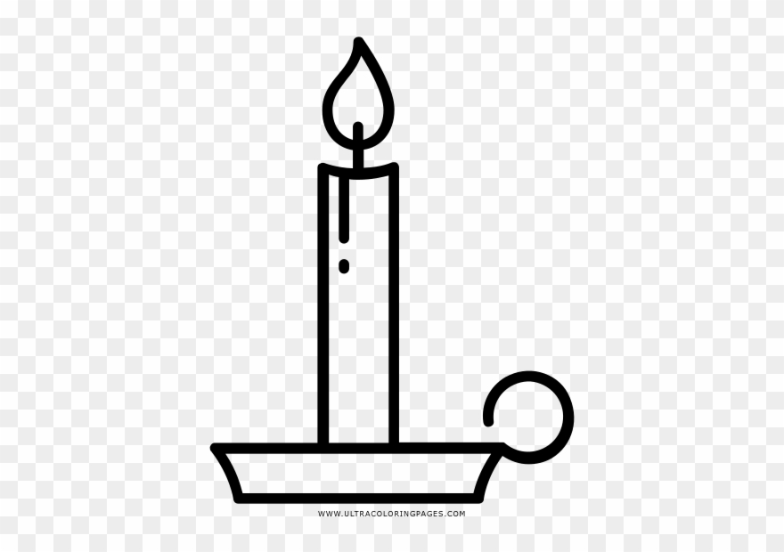 Candlestick Coloring Page Clipart 3596433 Pinclipart
