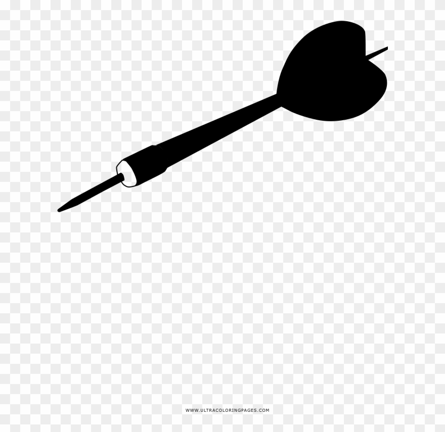 Dart Coloring Page Clipart