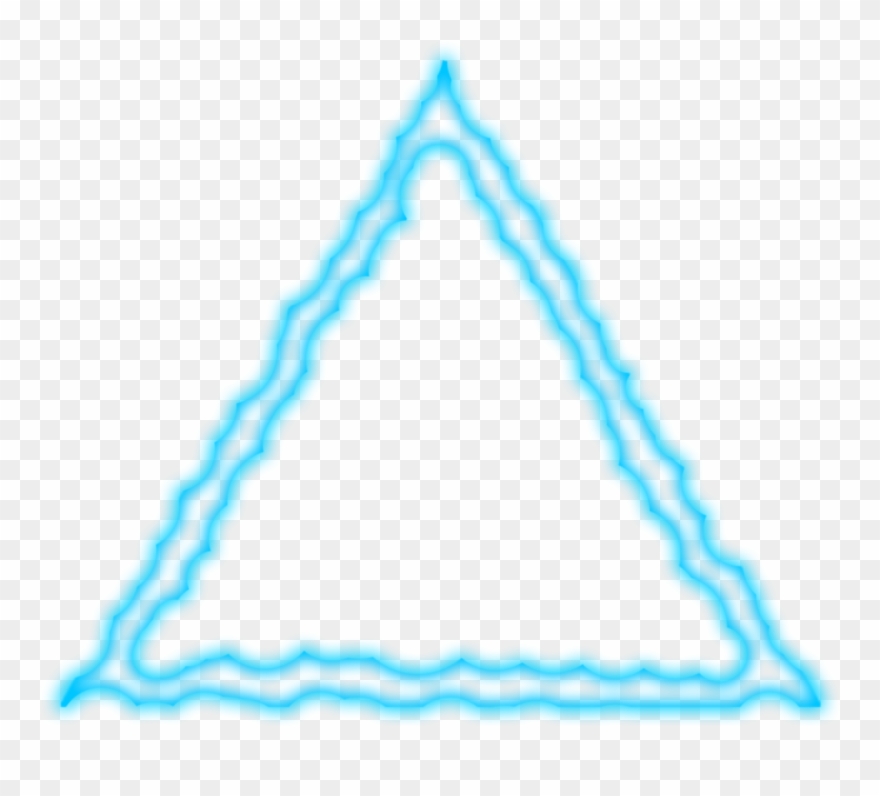 🔽🔻🔽 Ftestickers Triangle Transparent Glow Neon Opaci Clipart