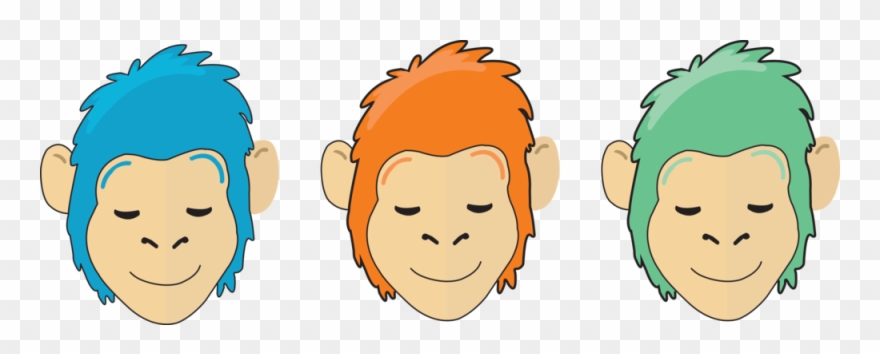 The Quiet Monkey - Cartoon Clipart