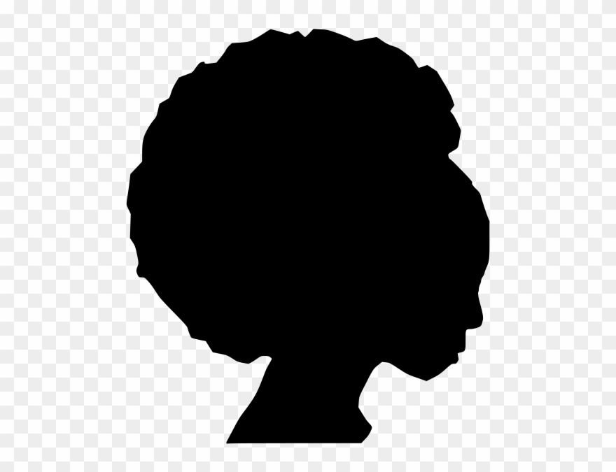 Download Png - Silhueta Afro Clipart