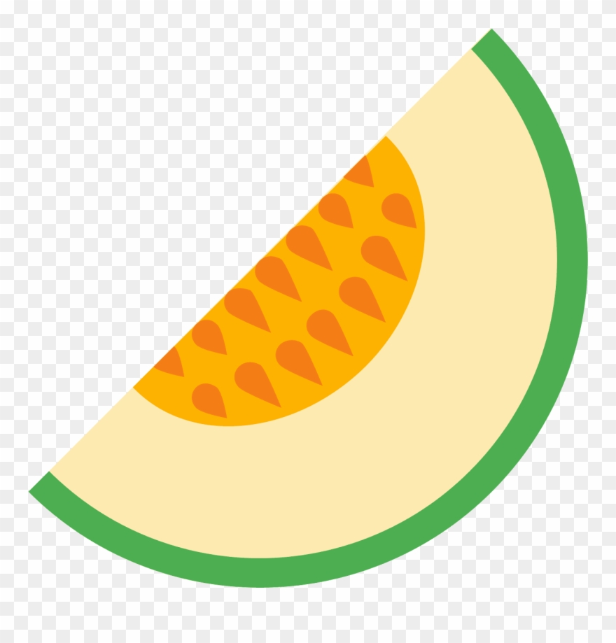 This Is A Slice Of A Melon Fruit - Melon Icon Clipart