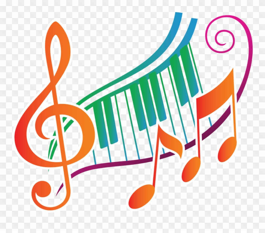 Image - Music Notes With Piano Clipart