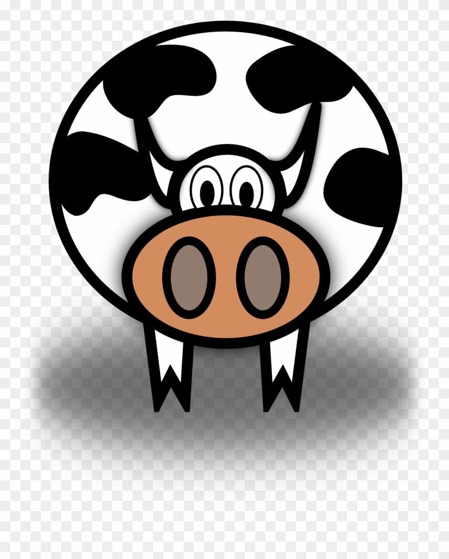 Clipart Cow Head - Cow Clip Art - Png Download