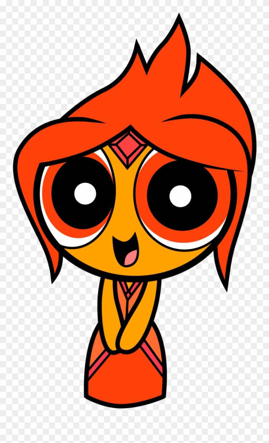 Powerpuff Flame Princess - Adventure Time Power Puff Girls Clipart