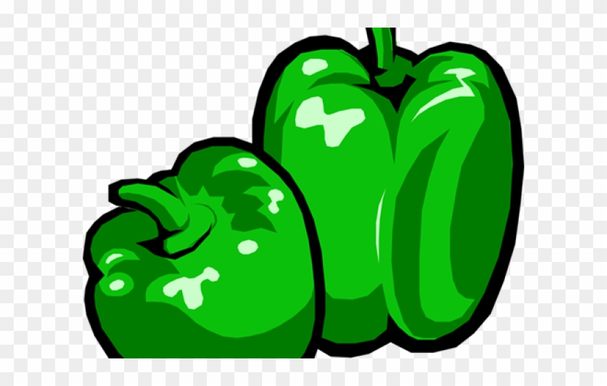 Pepper Clipart Green Pepper - Green Peppers - Png Download