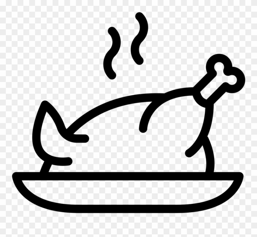 Dinner - Cooked Chicken Symbols Clipart