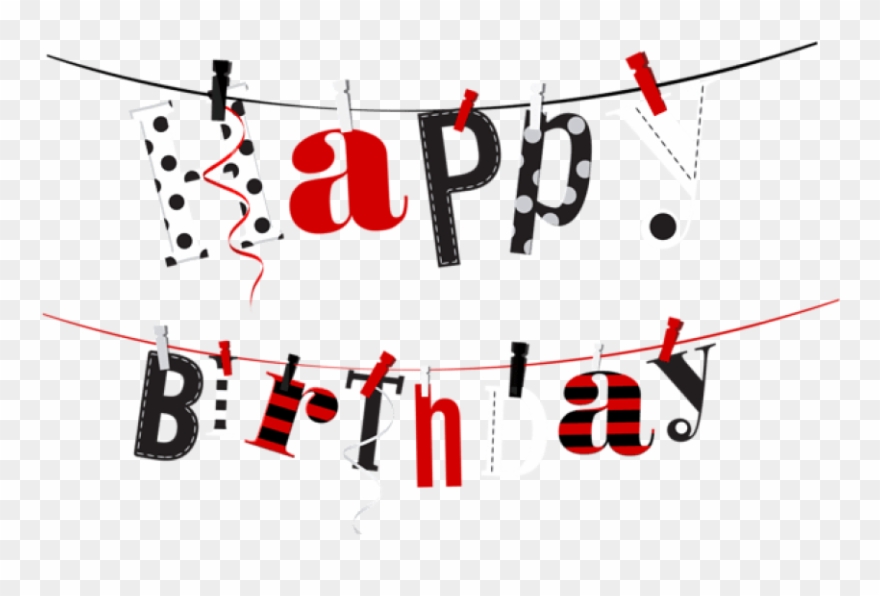 Free Png Download Happy Birthday Streamer Transparent - Png For Happy Birthday Clipart