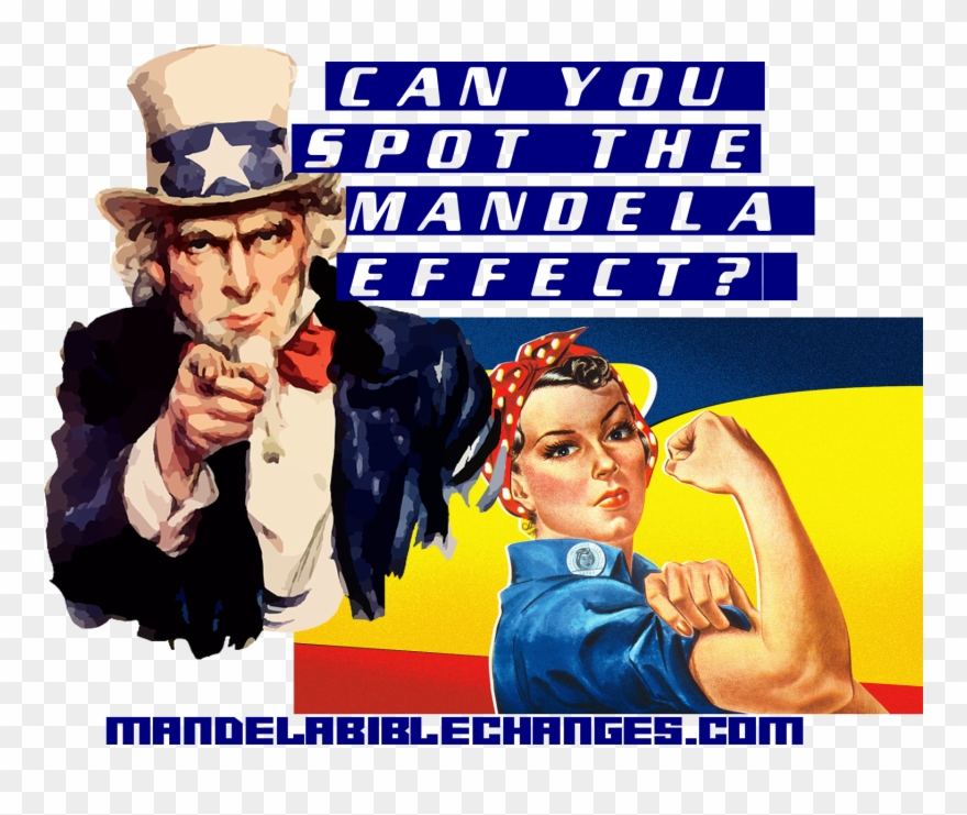 Uncle Sam & Rosie Riveter Changed By The Mandela Effect - Uncle Sam Wants Your Money Clipart